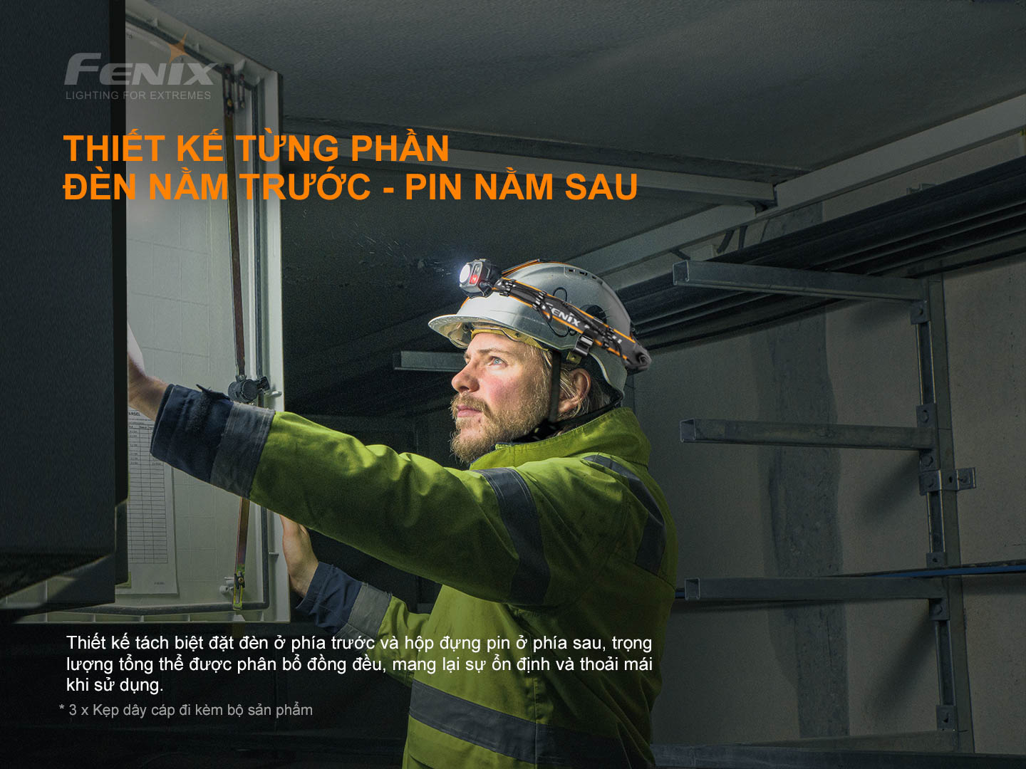 Đèn pin đội đầu 1600 lumen Fenix HP25R V2.0