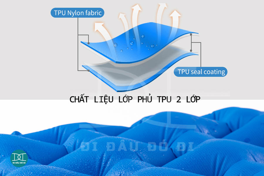 Nệm hơi cắm trại kèm gối Naturehike NH19Z012-P