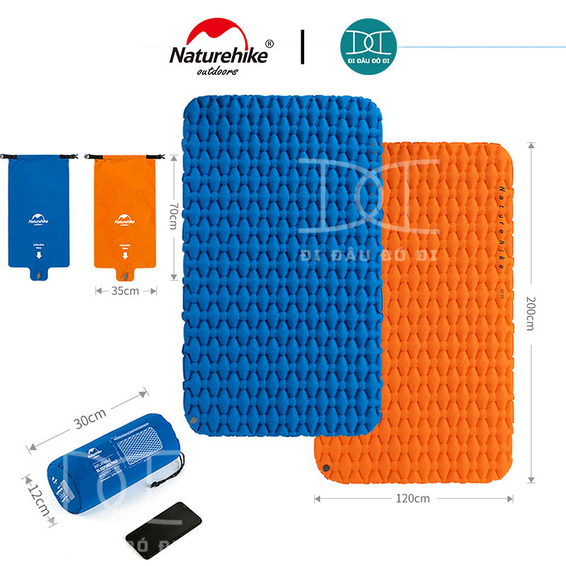 Nệm hơi du lịch dã ngoại siêu nhẹ Naturehike NH19Z055-P