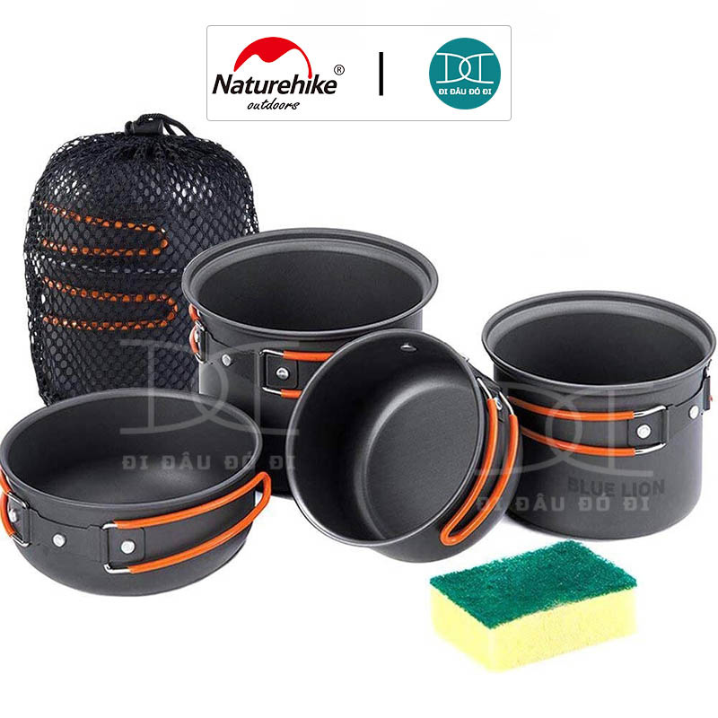 Bộ nồi dã ngoại tiện lợi Naturehike NH15T401-G