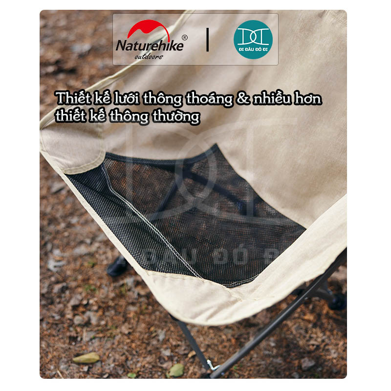 Ghế dã ngoại gấp gọn siêu nhẹ chính hãng Naturehike NH18X004-Y