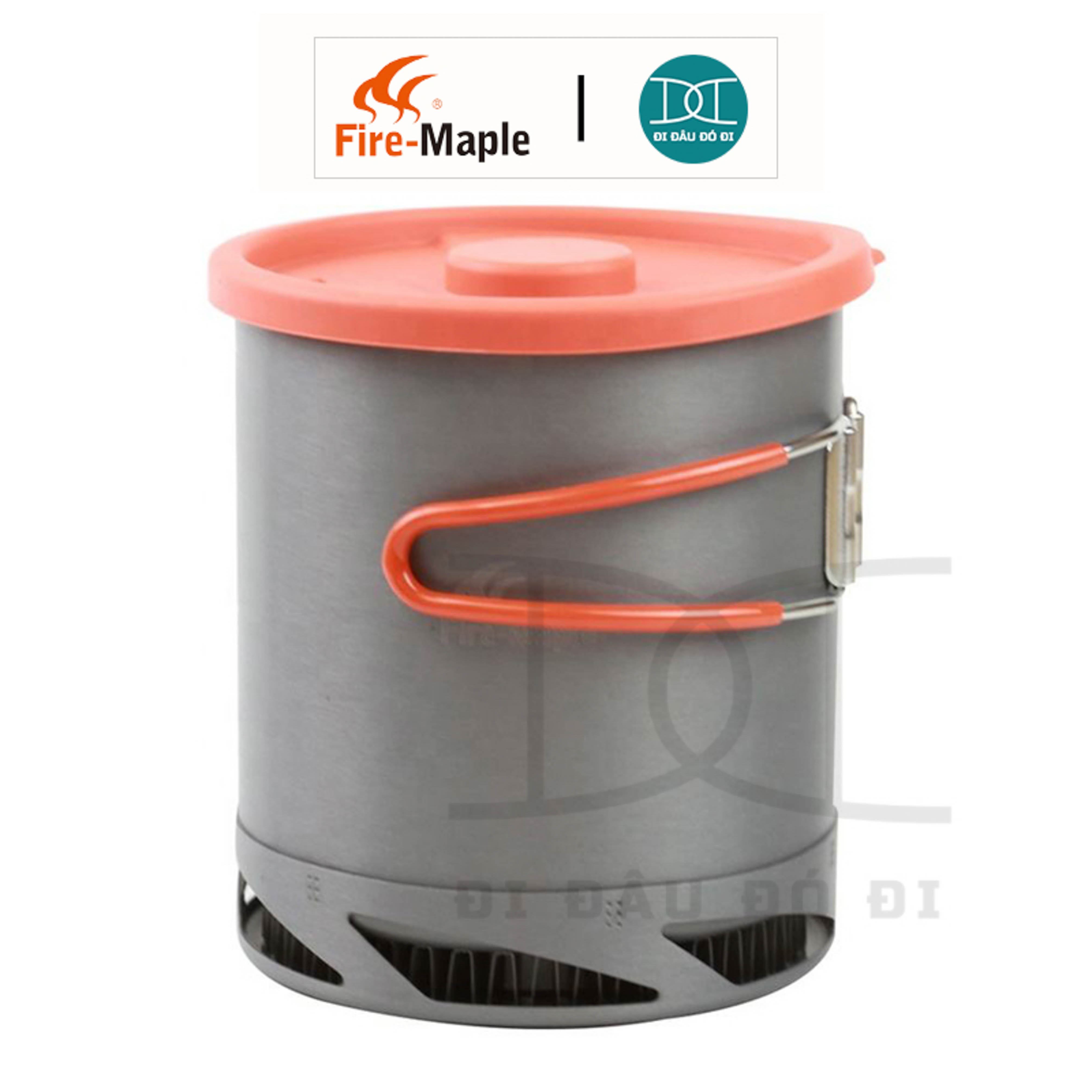Nồi siêu tốc cắm trại 1L Fire Maple FMC-XK6 có tay cầm, trọng lượng siêu nhẹ thích hợp leo núi