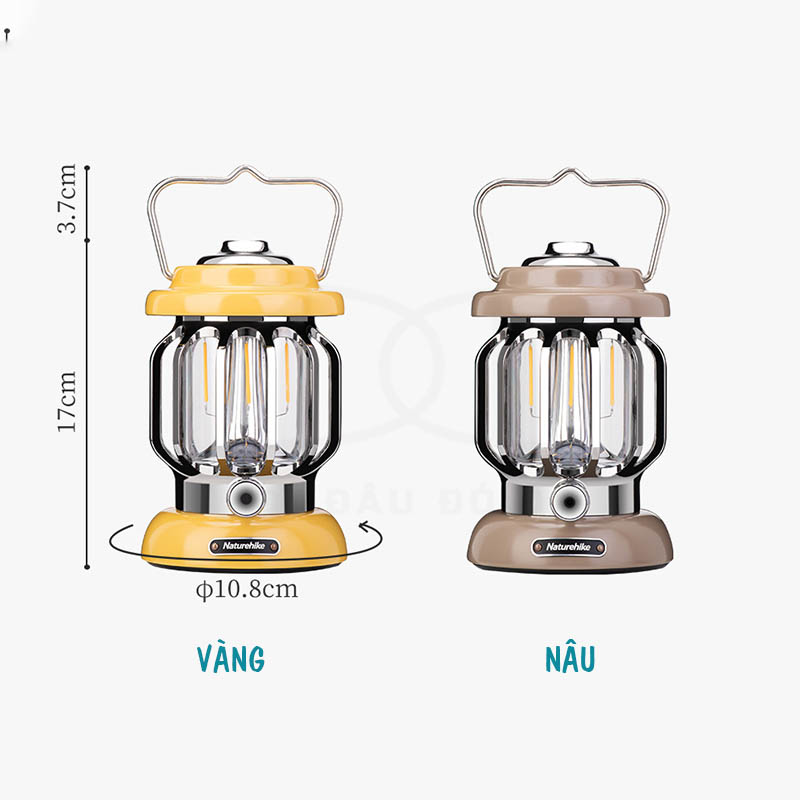 Đèn cắm trại Naturehike NH21ZM008 sạc điện có 4 mức sáng