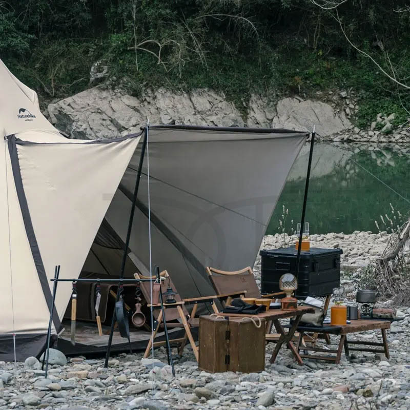 Lều cắm trại 3-4 người hình kim tự tháp Naturehike NH20ZP013 có đáy hình lục giác