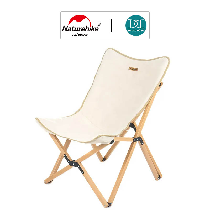 Ghế cắm trại khung gỗ xếp gọn Naturehike NH19JJ008 Dành Cho Dã Ngoại Du Lịch