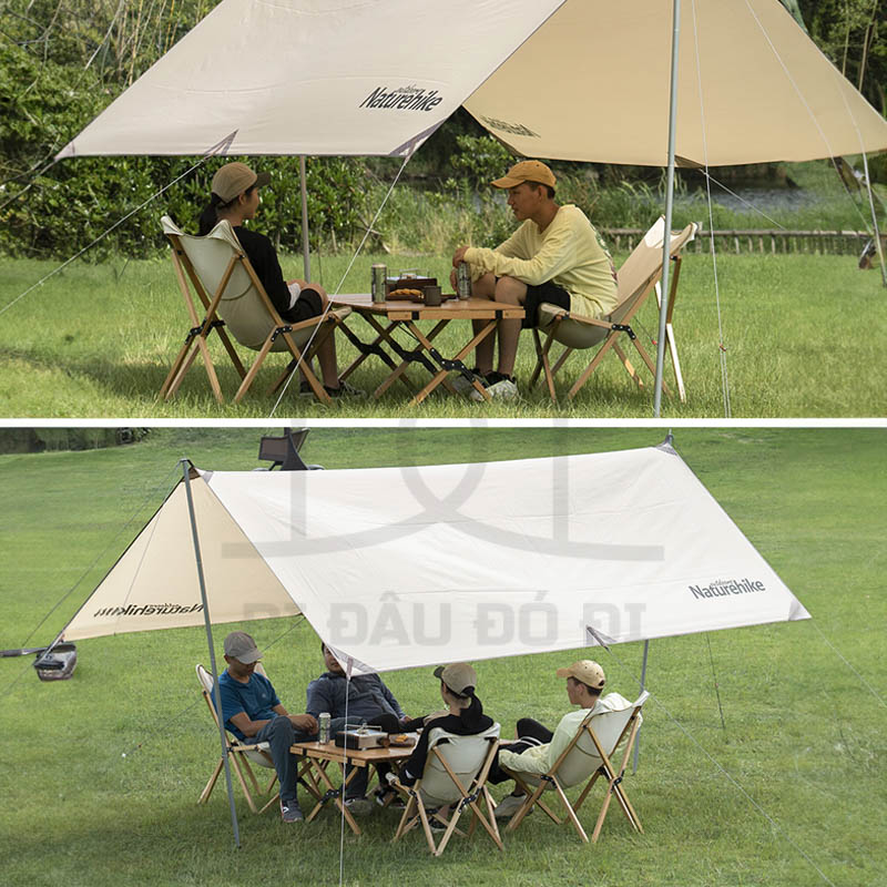 Ghế cắm trại khung gỗ xếp gọn Naturehike NH19JJ008 Dành Cho Dã Ngoại Du Lịch