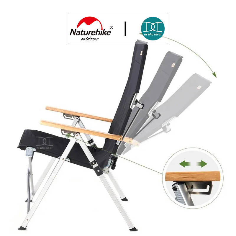 Ghế xếp dã ngoại điều chỉnh độ ngả lưng NatureHike NH17T003-Y