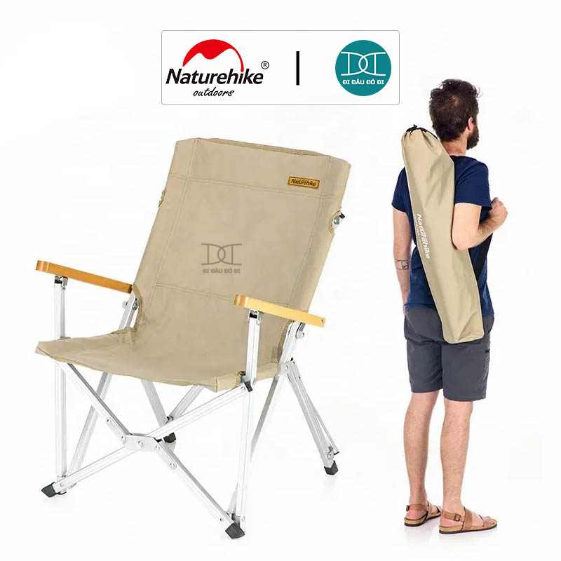 Ghế xếp cắm trại có bệ tỳ tay Naturehike NH19JJ004