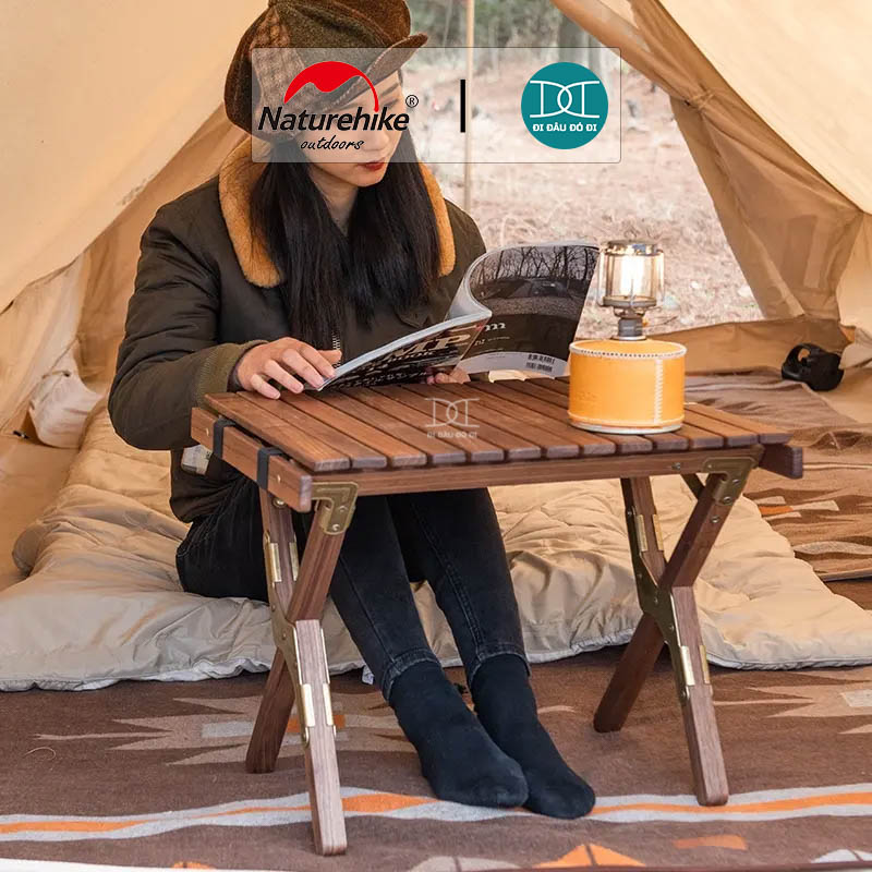 Bàn dã ngoại chất liệu gỗ óc chó NatureHike NH21JJ001 