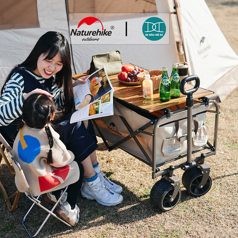Xe kéo dã ngoại đa năng gấp gọn 90L Naturehike NH19PJ001