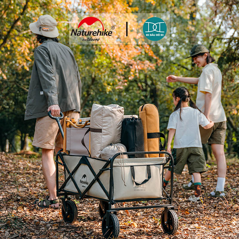 Xe kéo dã ngoại đa năng gấp gọn 90L Naturehike NH19PJ001