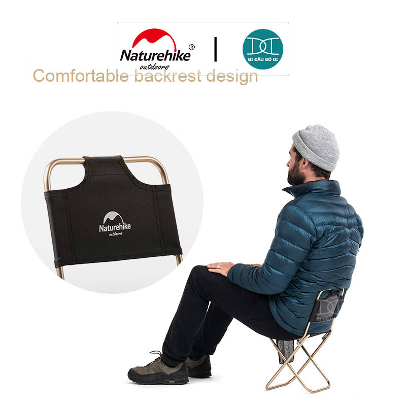 Ghế xếp câu cá nhỏ gọn có tựa lưng Naturehike NH18M001-Z