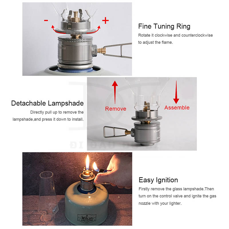 Đèn ga cắm trại Camping Moon T-1