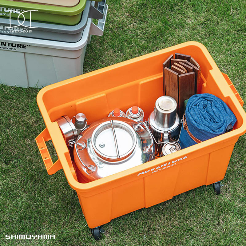 Thùng đựng đồ camping cắm trại dã ngoại Shimoyama 74L